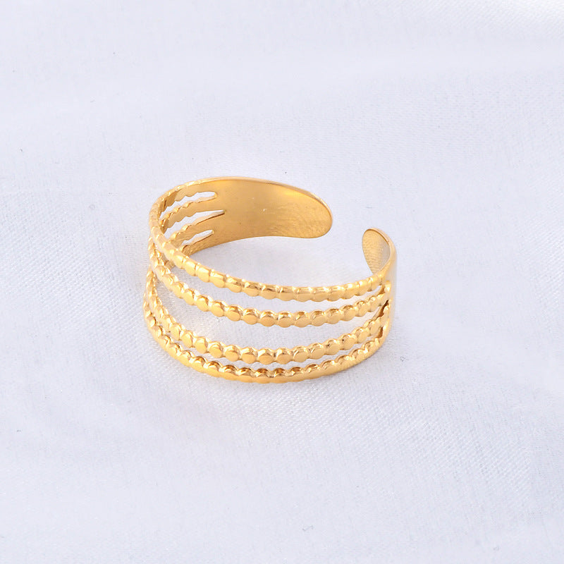 New Irregular Pattern Ring