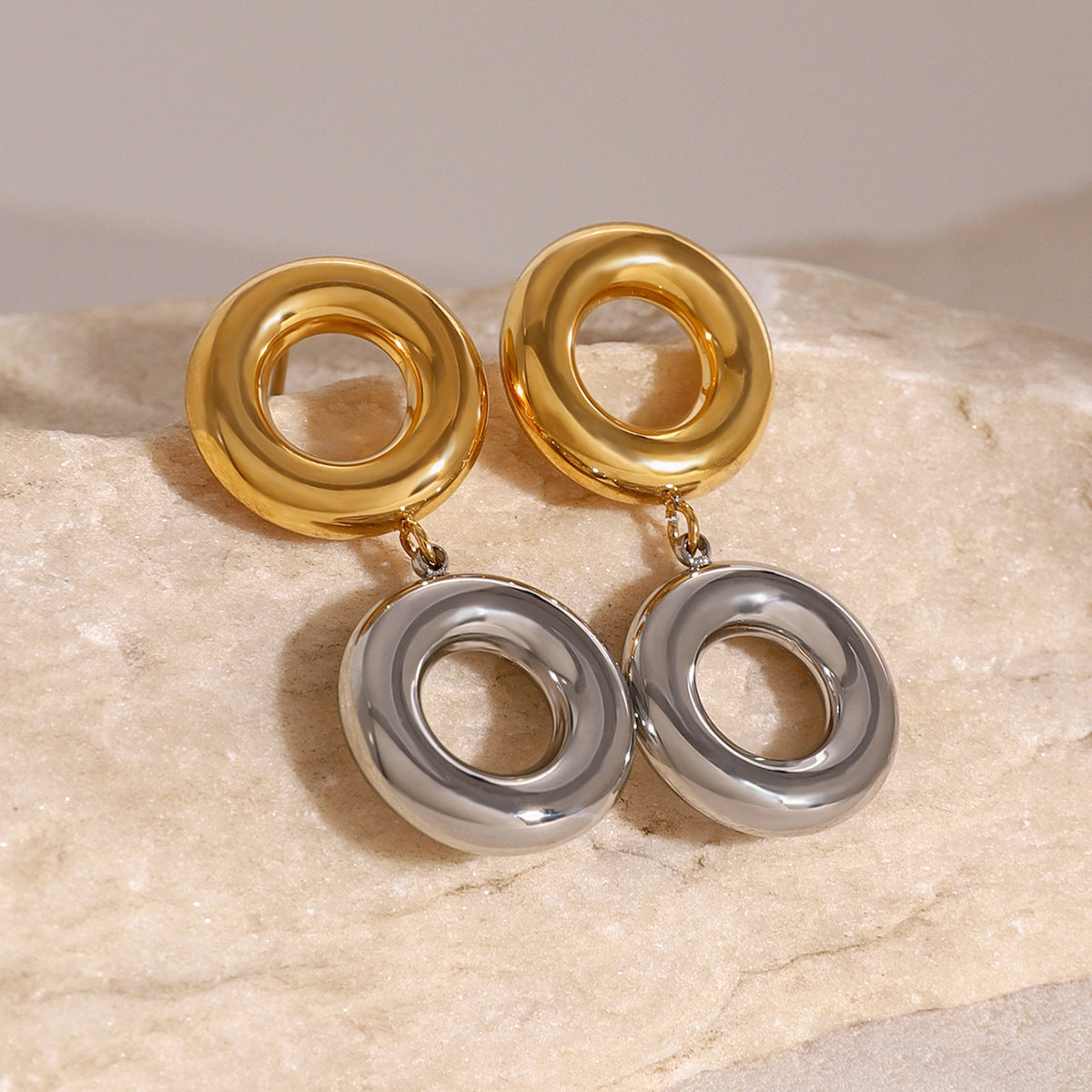 Double Circle Earrings